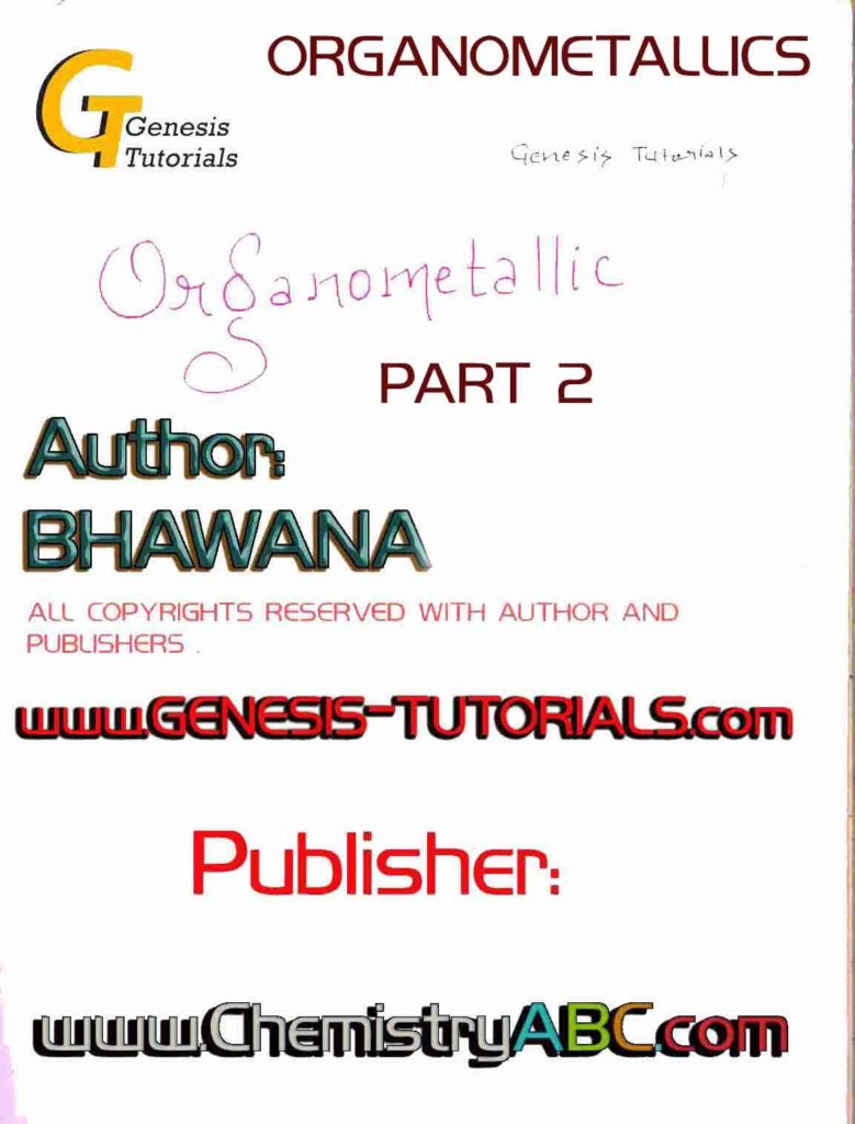 Organometallics Handwritten Notes Part 2 by Bhawna Saklani