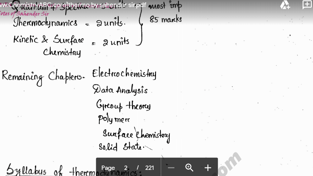 Thermodynamics Handwritten Notes PDF Preview by Sahendra Sir
