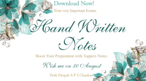 HANDWRITTEN CHEMISTRY NOTES