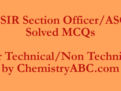 csir section officer assistant technical post mcqs